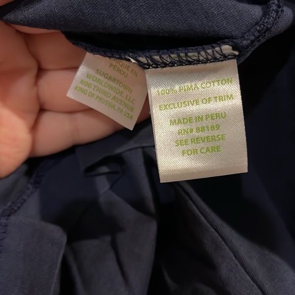 Lilly Pulitzer Marina Shift Dress in True Navy womens size L - Picture 4 of 6